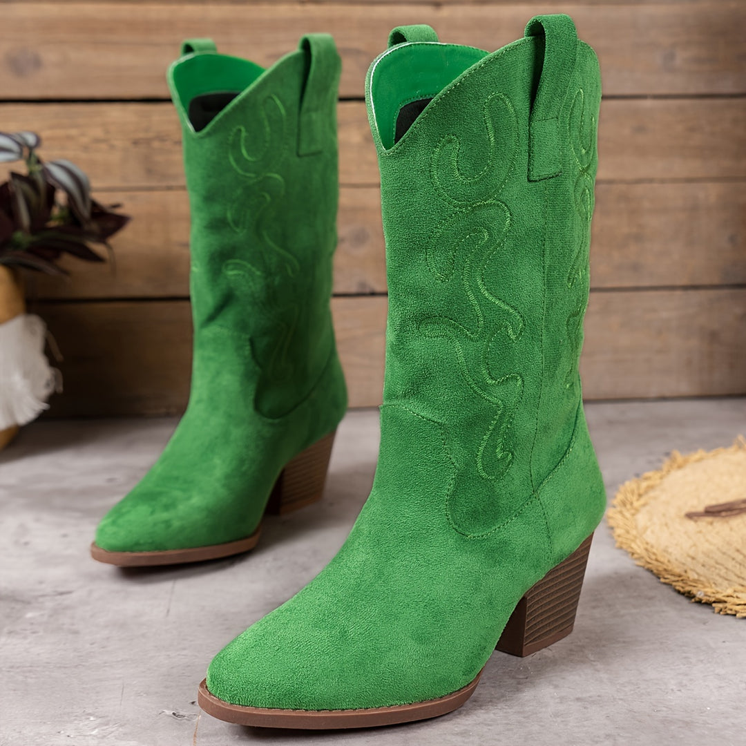 Embroidered Western Boots for Women