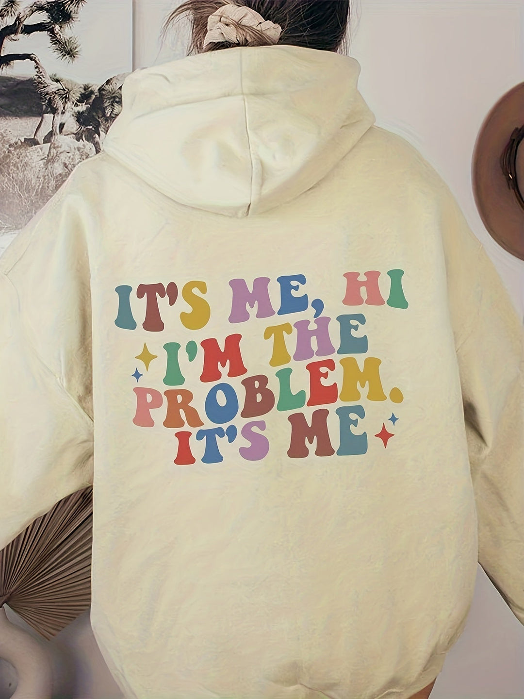 Printed Cotton Hoodie for Women