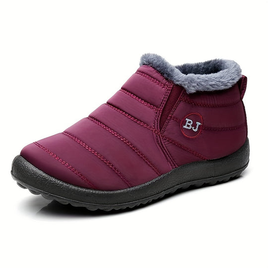 Fleece-lined women's thermal boots