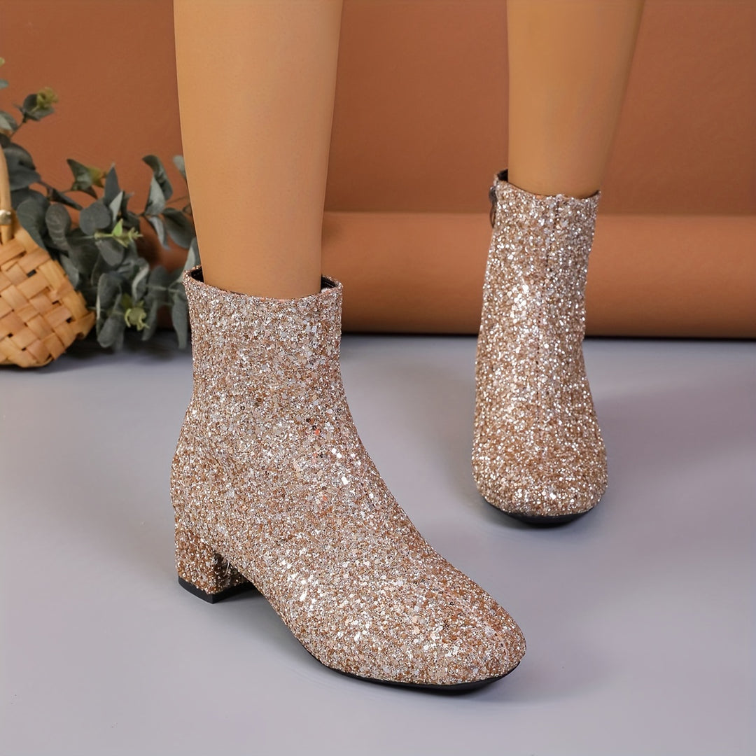 women's glitter boots