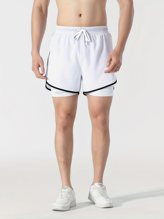 Doppellagige 2-in-1-Shorts für Männer