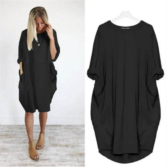 women's casual dress with pocket