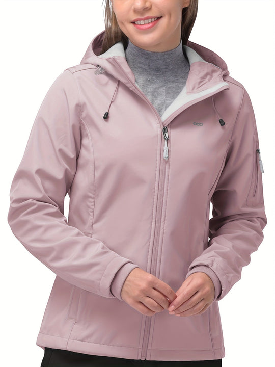 Windproof softshell jacket for women