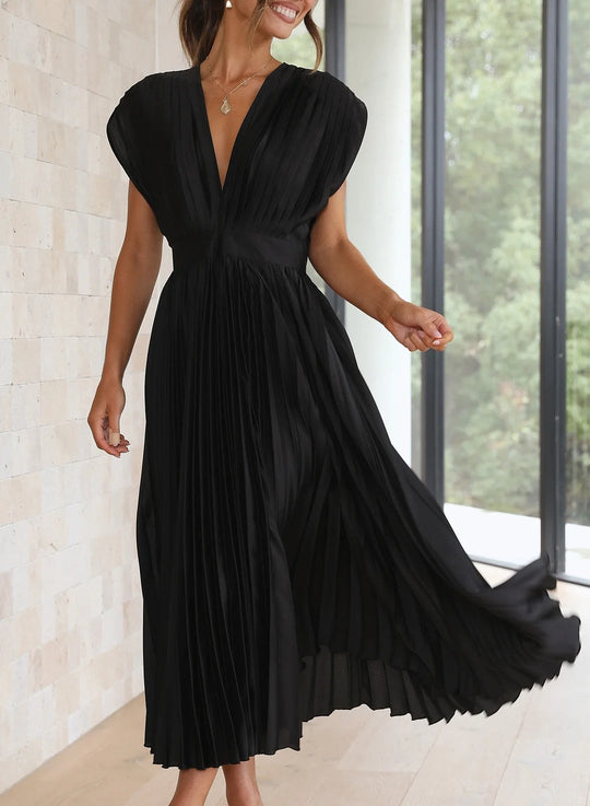 Elegant long midi dress for women