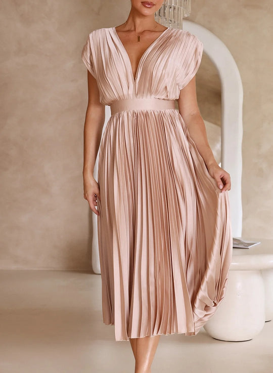 Elegant long midi dress for women