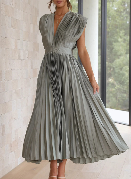 Elegant long midi dress for women