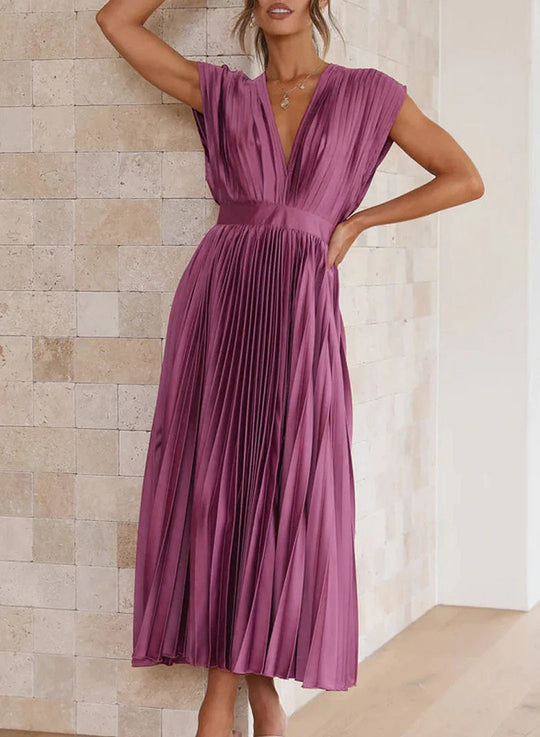 Elegant long midi dress for women