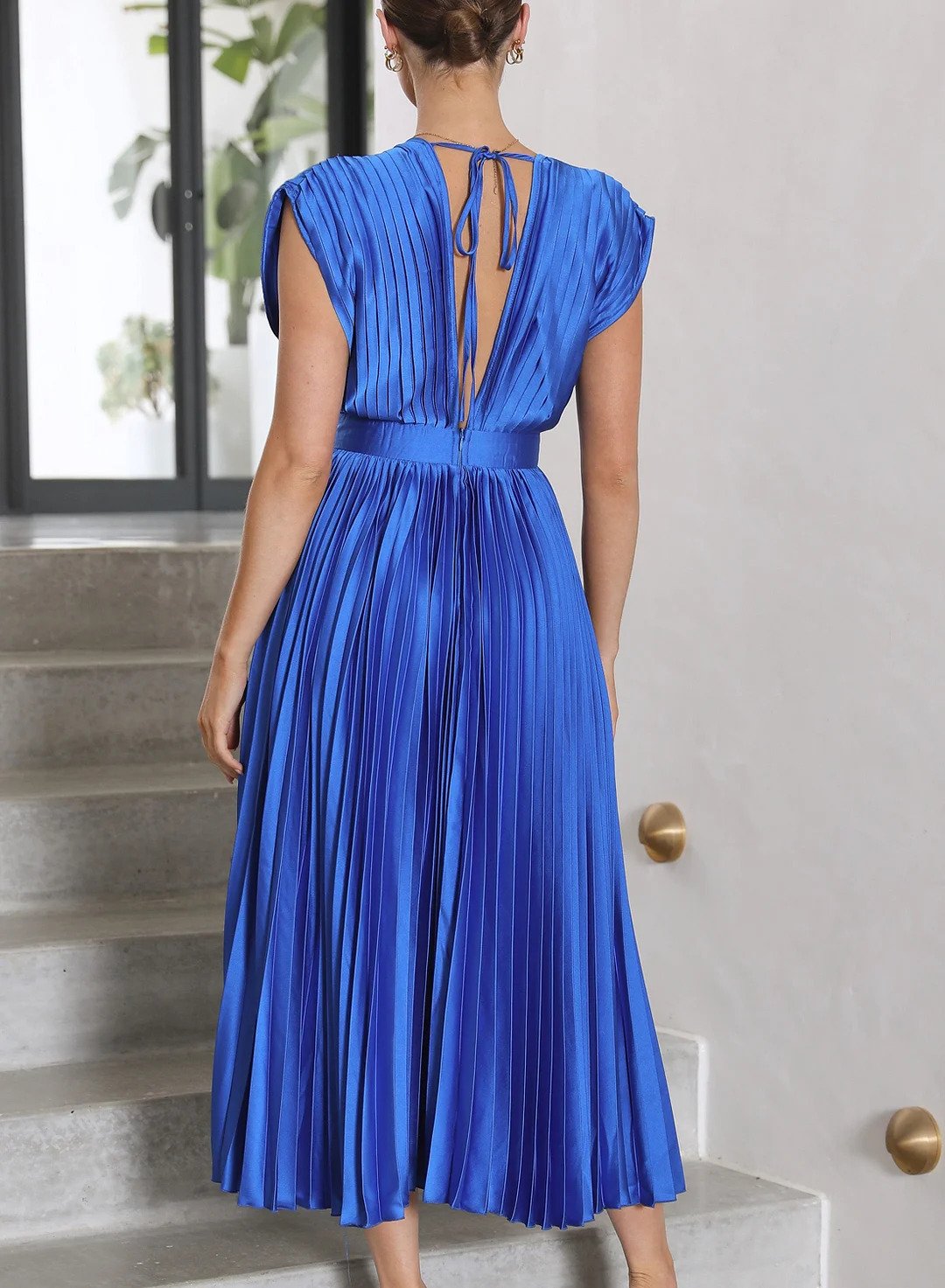 Elegant long midi dress for women