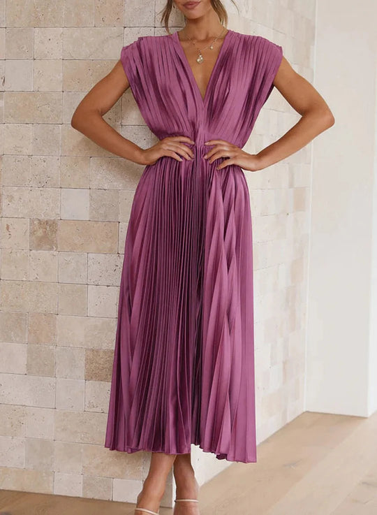 Elegant long midi dress for women