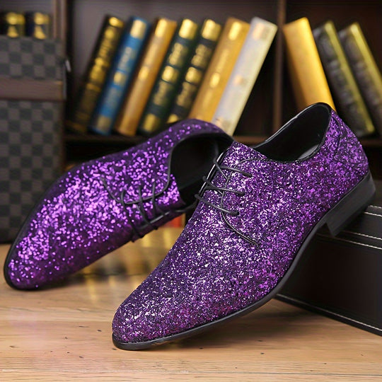 Men's Sequin Formal Sneakers