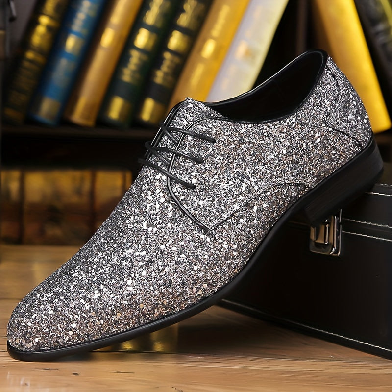 Men's Sequin Formal Sneakers