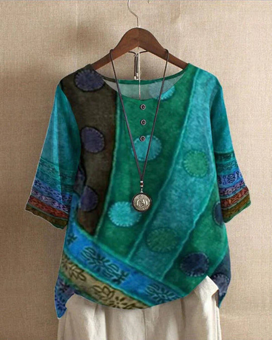 Boho long sleeve blouse for women