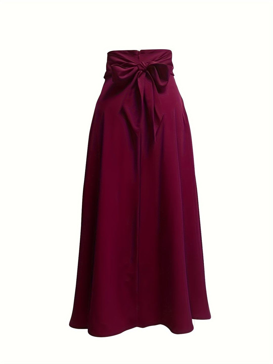 Elegant maxi skirts with a fixed tie belt