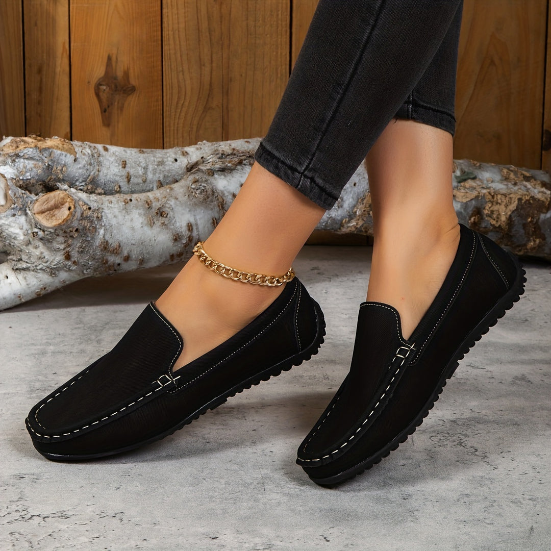 Casual Slip on Wildleder Schuhe für Frauen