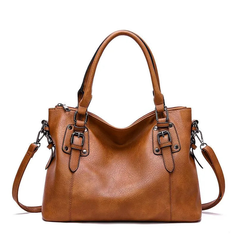 leather shoulder bag for women