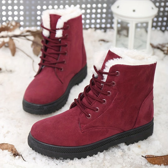 faux fur snow boots for women