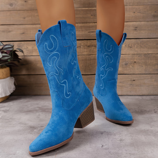 Embroidered Western Boots for Women