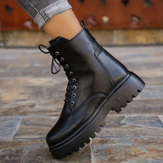 Women's Lace-Up Combat Boots