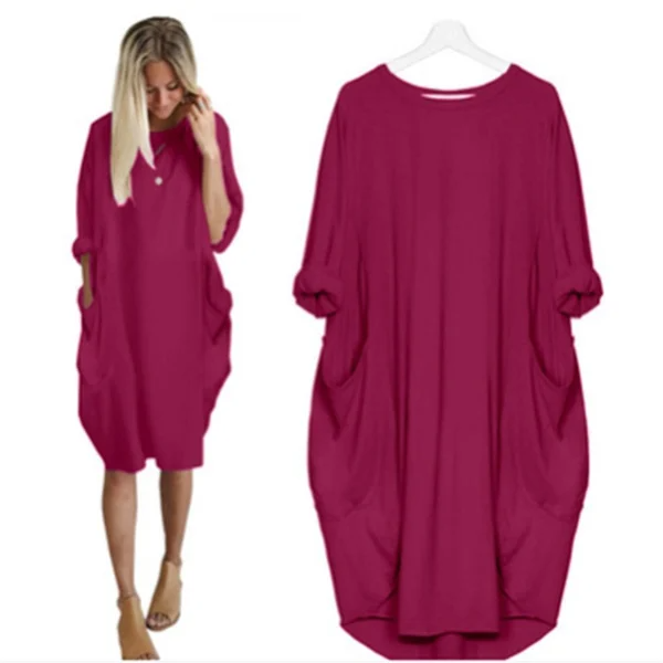 women's casual dress with pocket