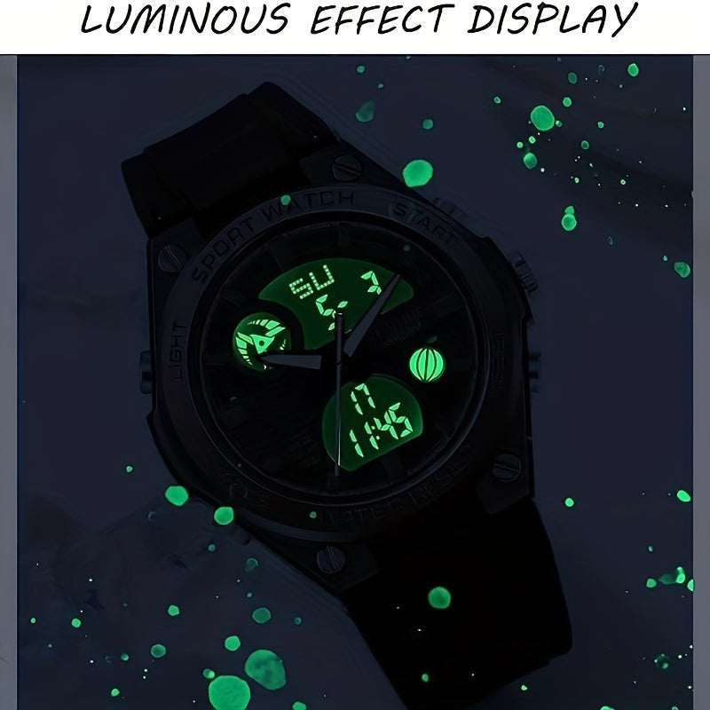 Luminous electronic sports watch for women