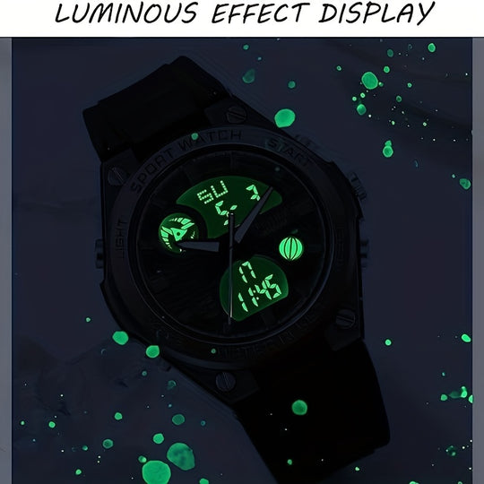 Luminous electronic sports watch for women