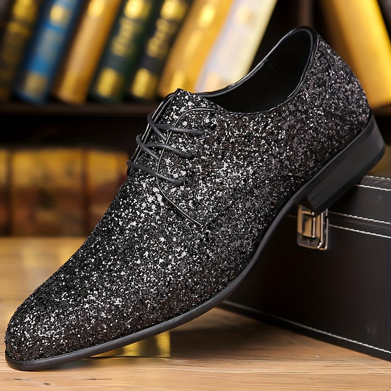 Men's Sequin Formal Sneakers