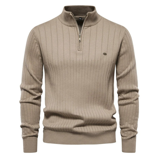 Men's zip-up sweater