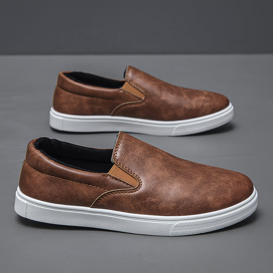 Outdoor PU Leather Slip-On Shoes for Men