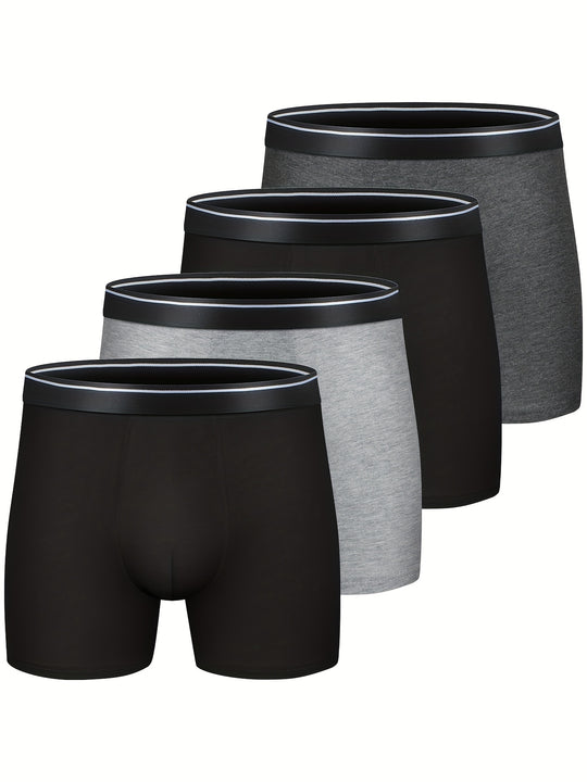 4er-Pack Herren-Boxershorts aus Baumwolle