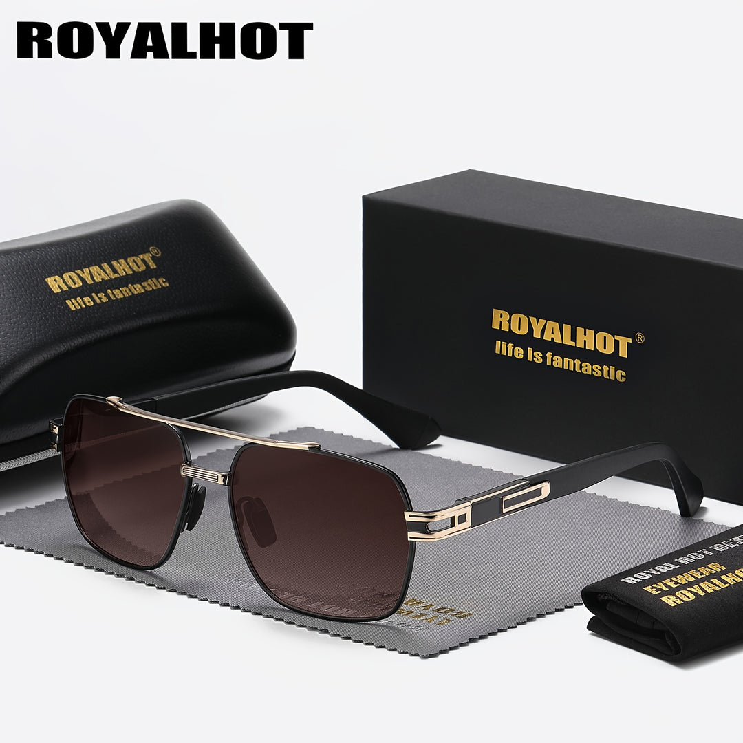 Retro Polarized Metal Driver Sunglasses