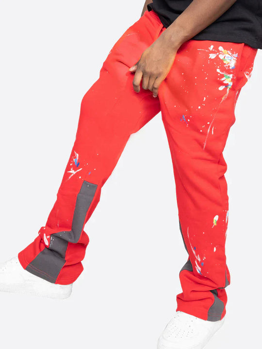 Splash Flare Sweatpants for Men