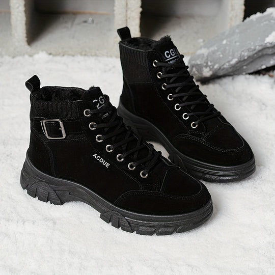 women's thermal buckle boots