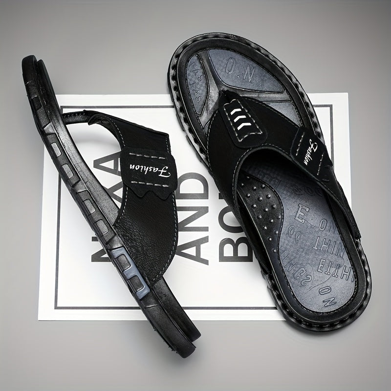 men's leather thong sandals