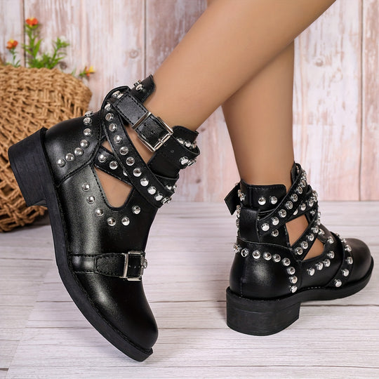 Beaded Chunky Boots for Women