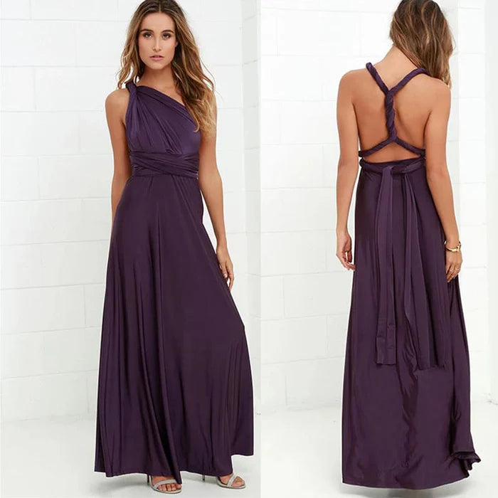 Elegant backless long dress