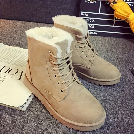 women's boots made of thermal suede