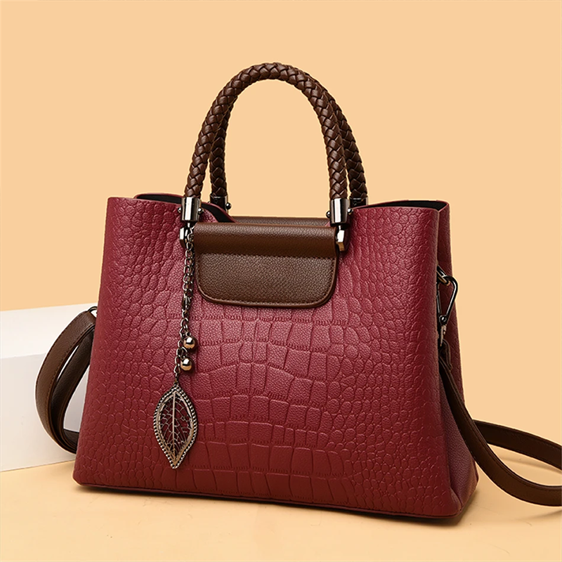 leather luxury bag for women