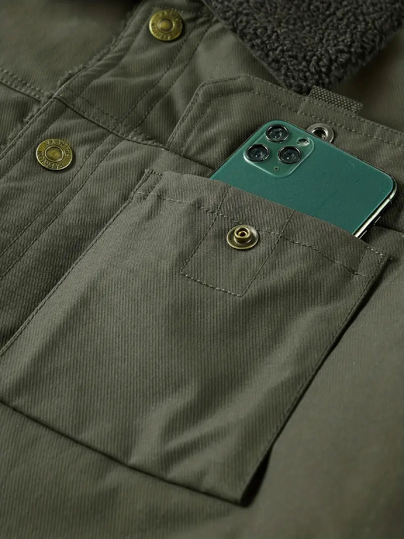 Men's winter jacket in green