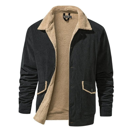 men's fleece winter coat