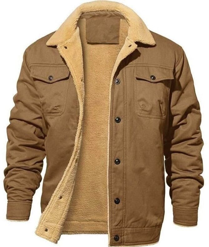 Herren Casual Fleece Jacke