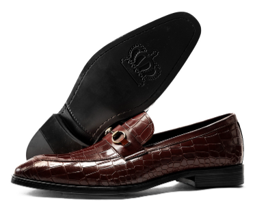 Krokodil-Muster Herren Loafers