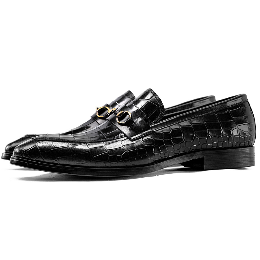 Krokodil-Muster Herren Loafers