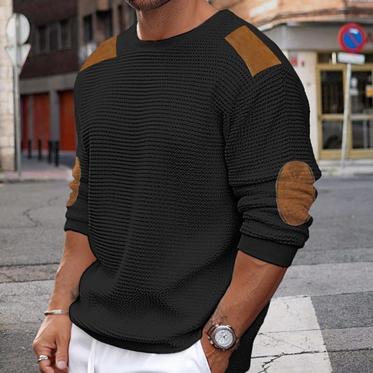 Lässiger Pullover mit mittleren Ärmeln für Männer