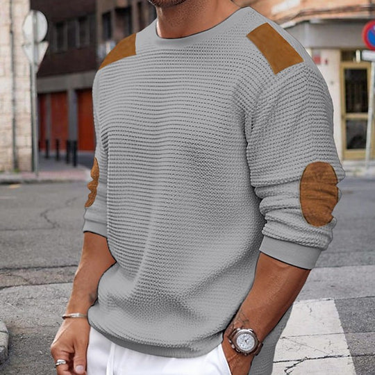 Lässiger Pullover mit mittleren Ärmeln für Männer