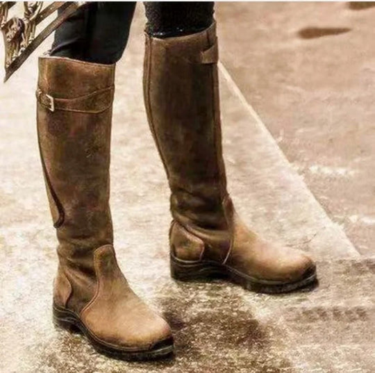 women's leather riding boots