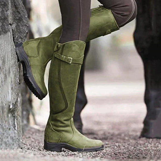 women's leather riding boots