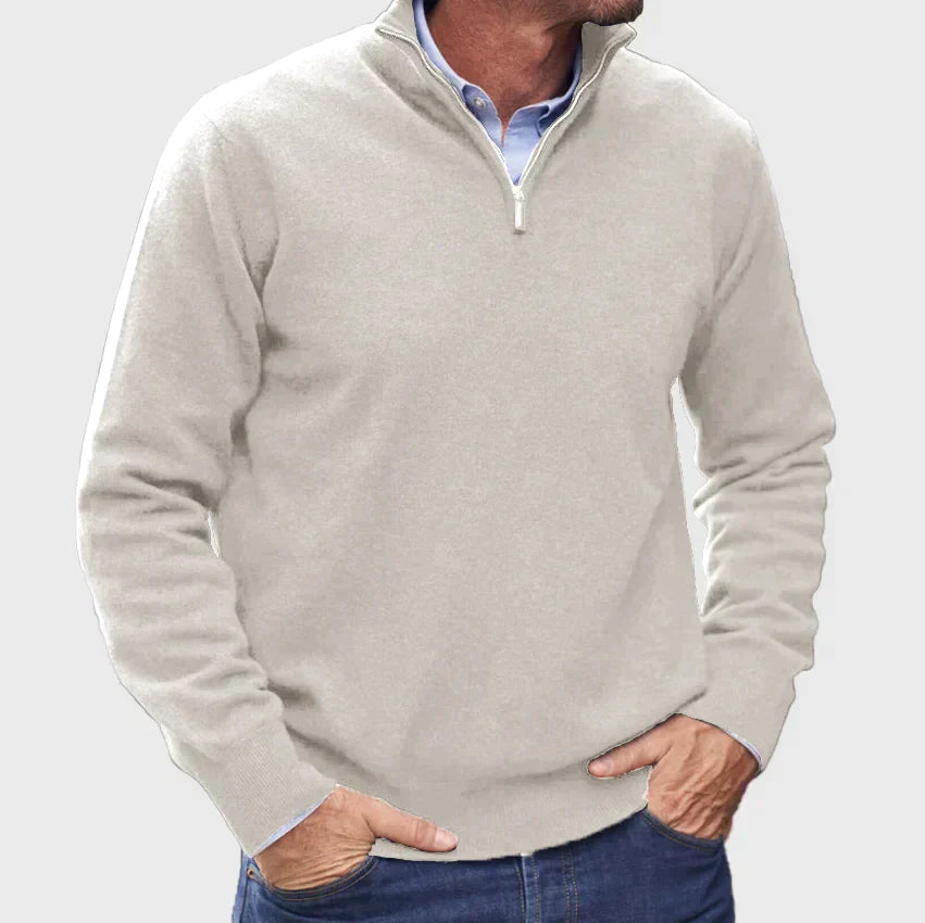 Plain casual sweater for men