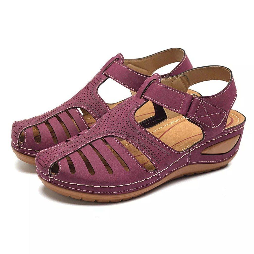 Sandalen mit niedrigen Absätzen für Frauen