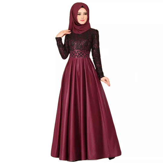 Elegant Muslim Maxi Dress for Women