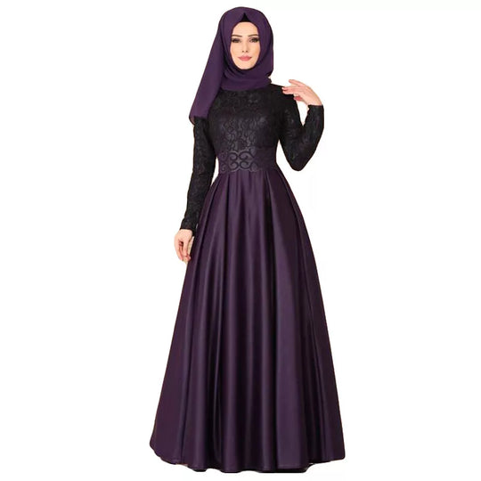 Elegant Muslim Maxi Dress for Women